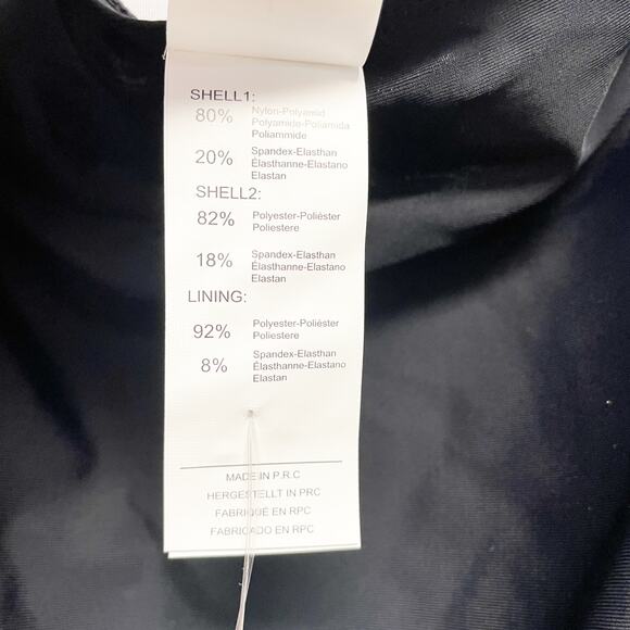 Cupshe Italian Romance Halter Cheeky One Piece Swimsuit Black White Size Large - Picture 7 of 7